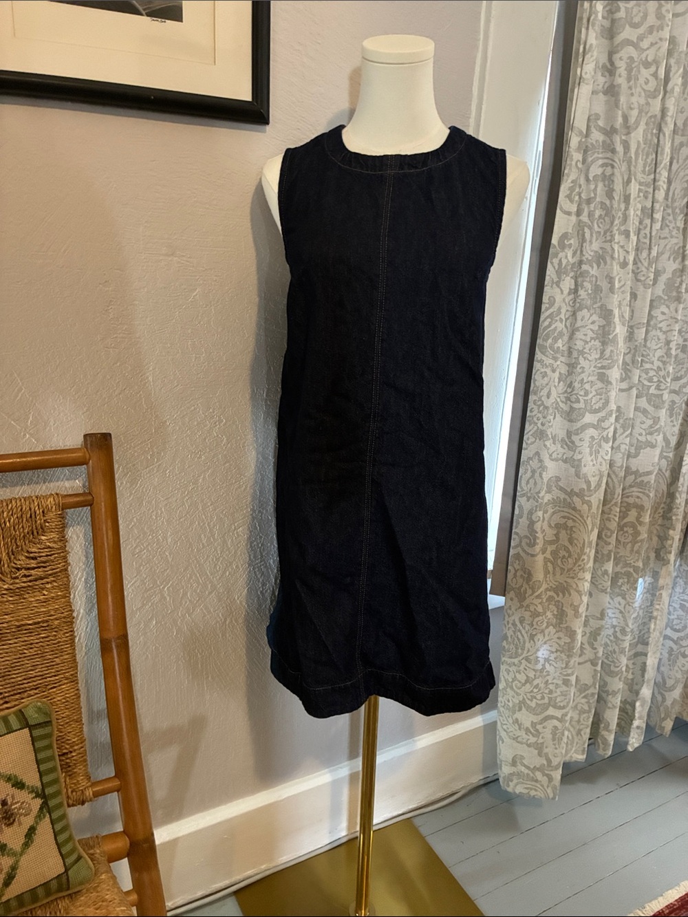 Madewell Sleeveless Denim Shift Mini Dress - Picture 6 of 12